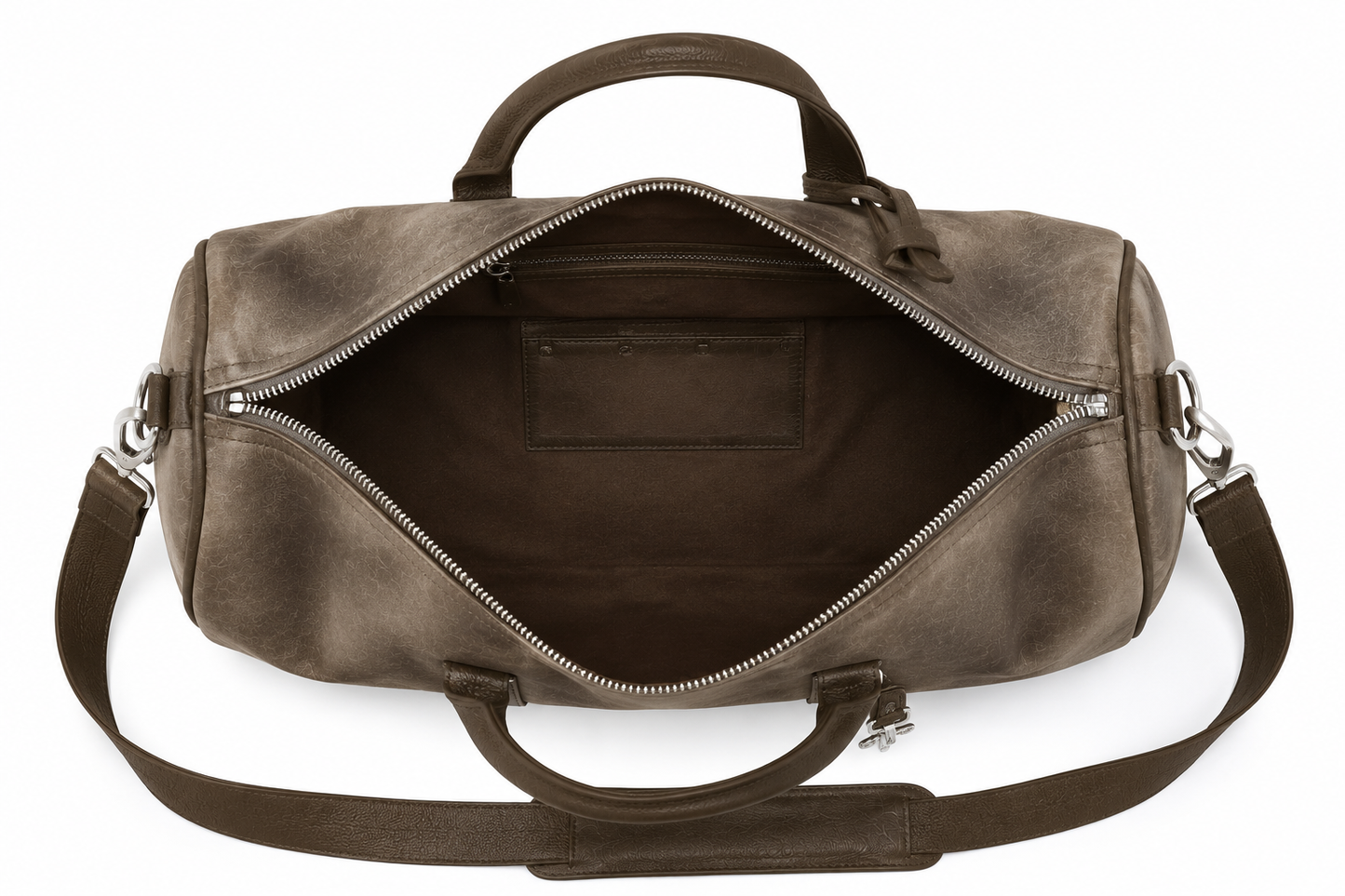 The Suede Patch Duffle Bag Light Brown