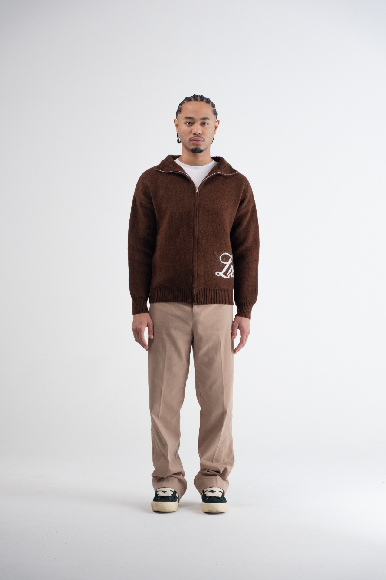 Flared Pantalon Beige