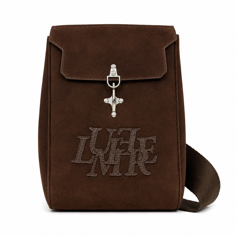The Patch Sling Bag Dark Brown