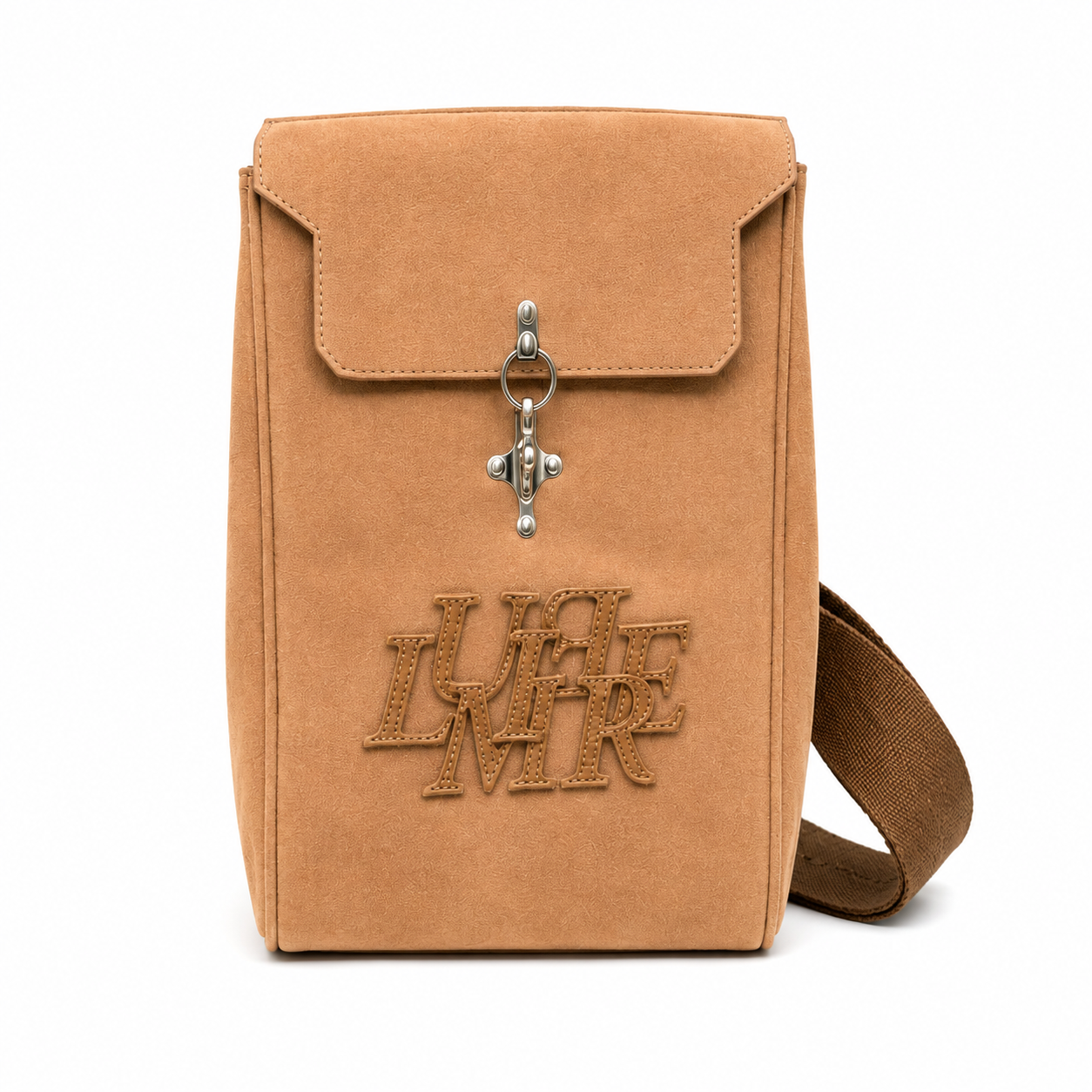 The Patch Sling Bag Light Brown