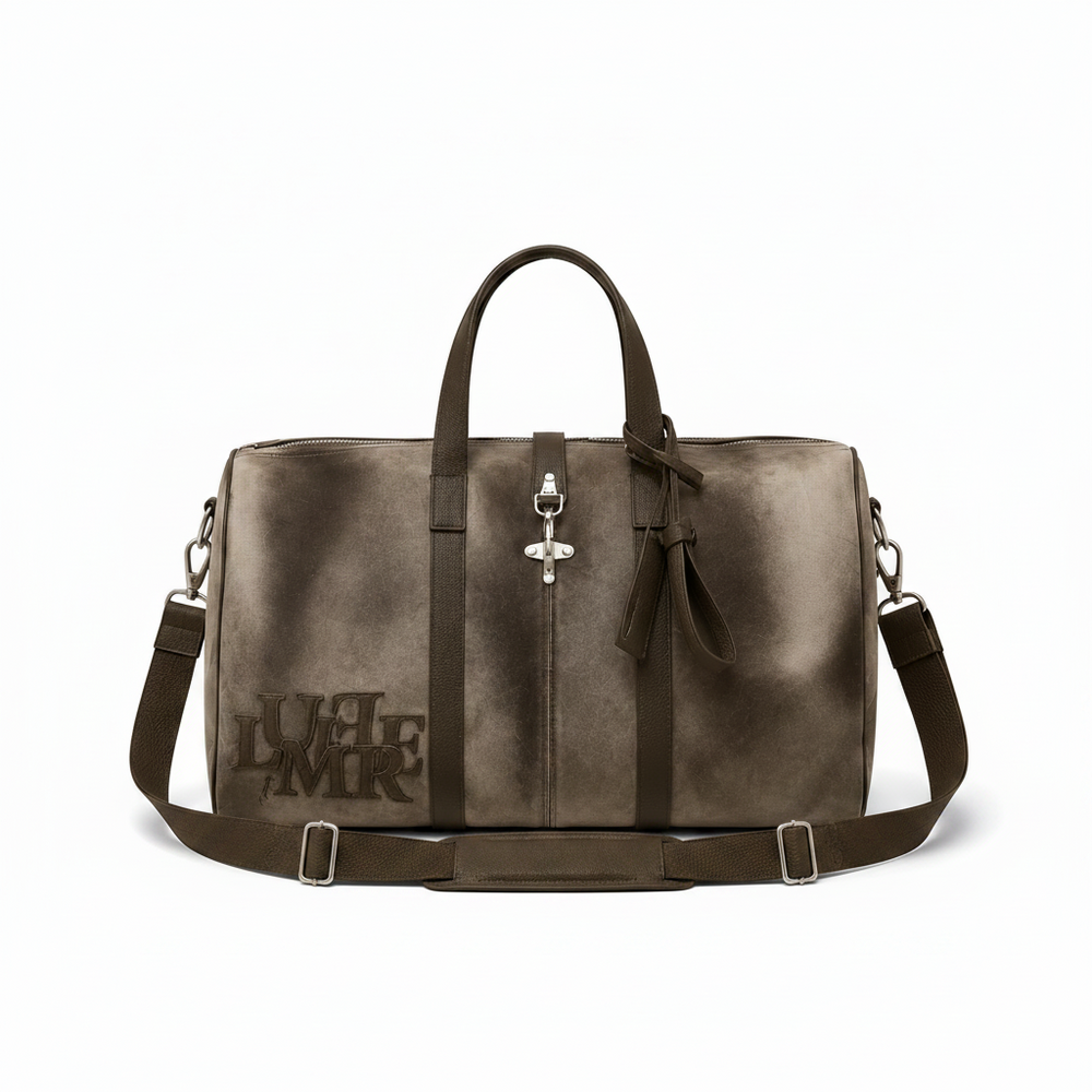 The Suede Patch Duffle Bag Light Brown