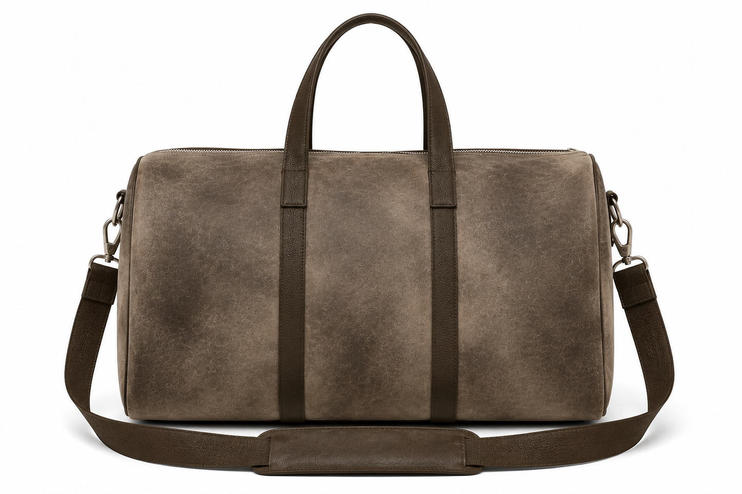 The Suede Patch Duffle Bag Light Brown