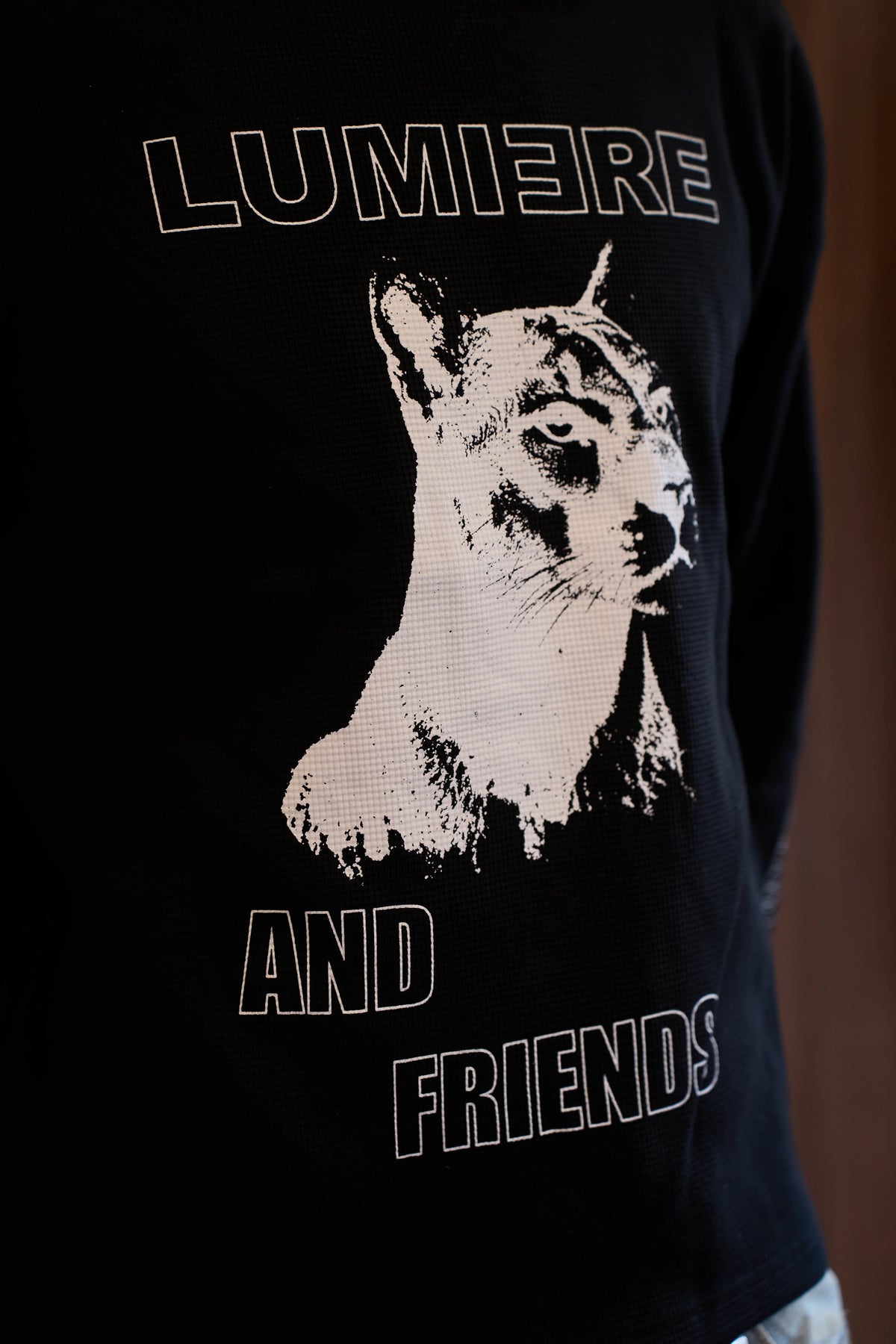 Lumiere Was Here Longsleeve Waffle Black