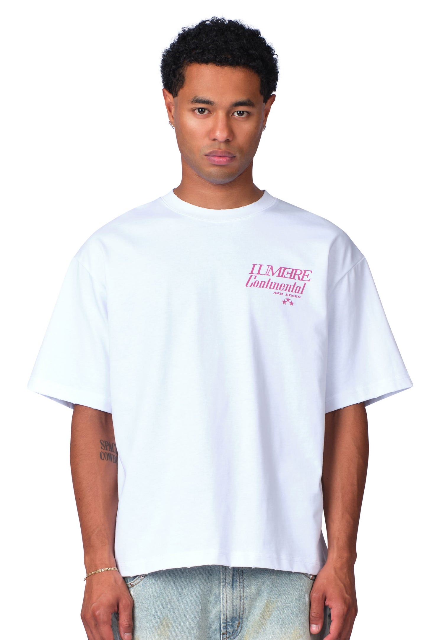 Lumi3re Continental Airlines T-shirt White