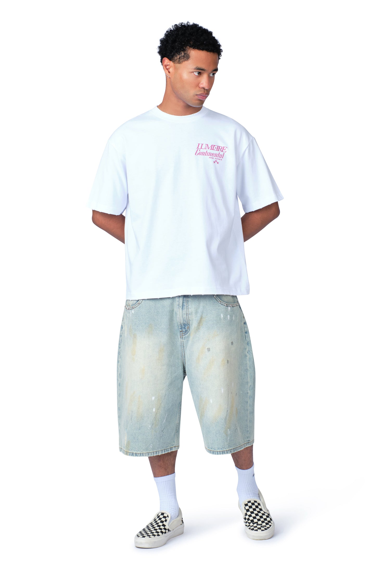 Lumi3re Continental Airlines T-shirt White