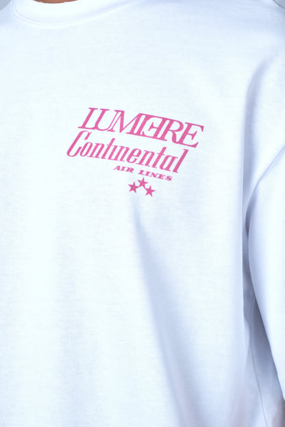 Lumi3re Continental Airlines T-shirt White