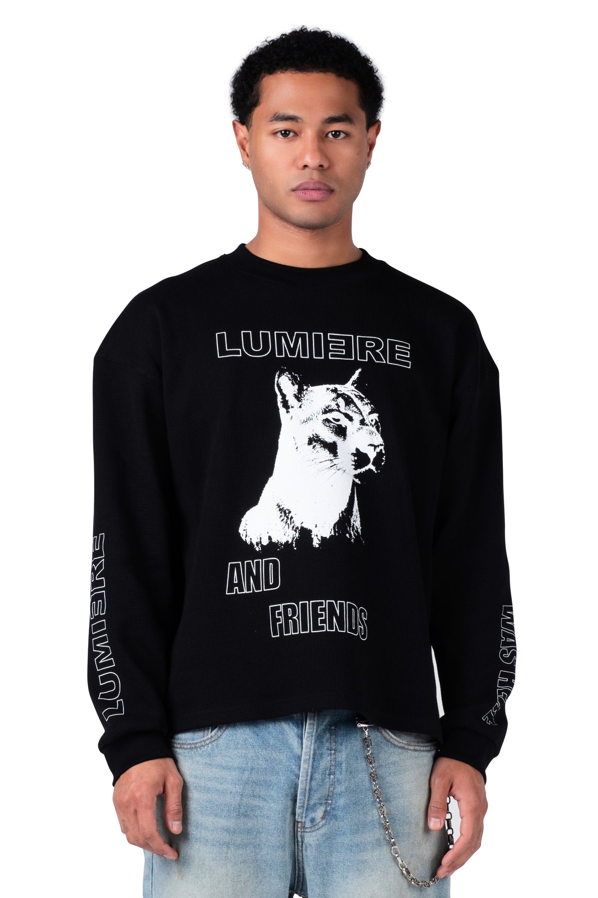 Lumiere Was Here Longsleeve Waffle Black