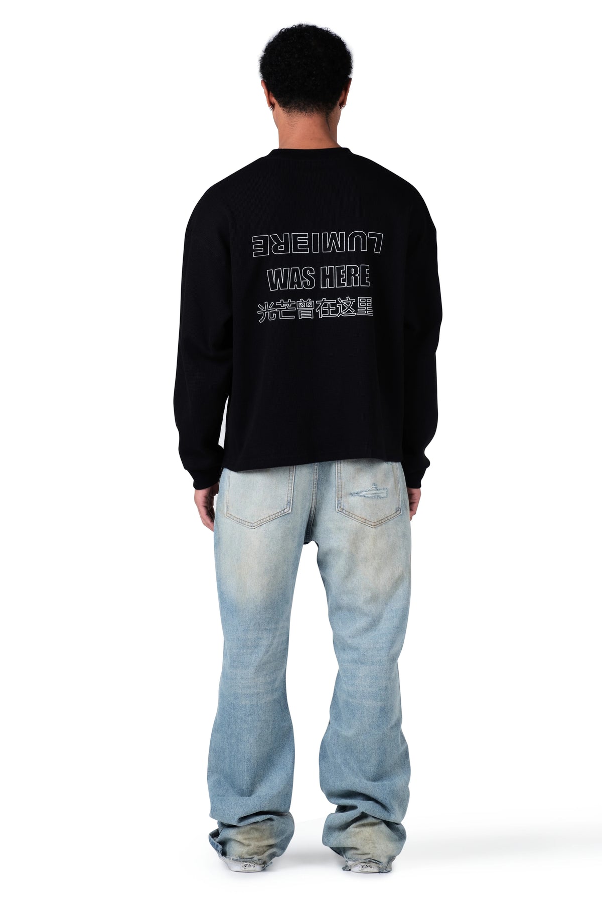 Lumiere Was Here Longsleeve Waffle Black