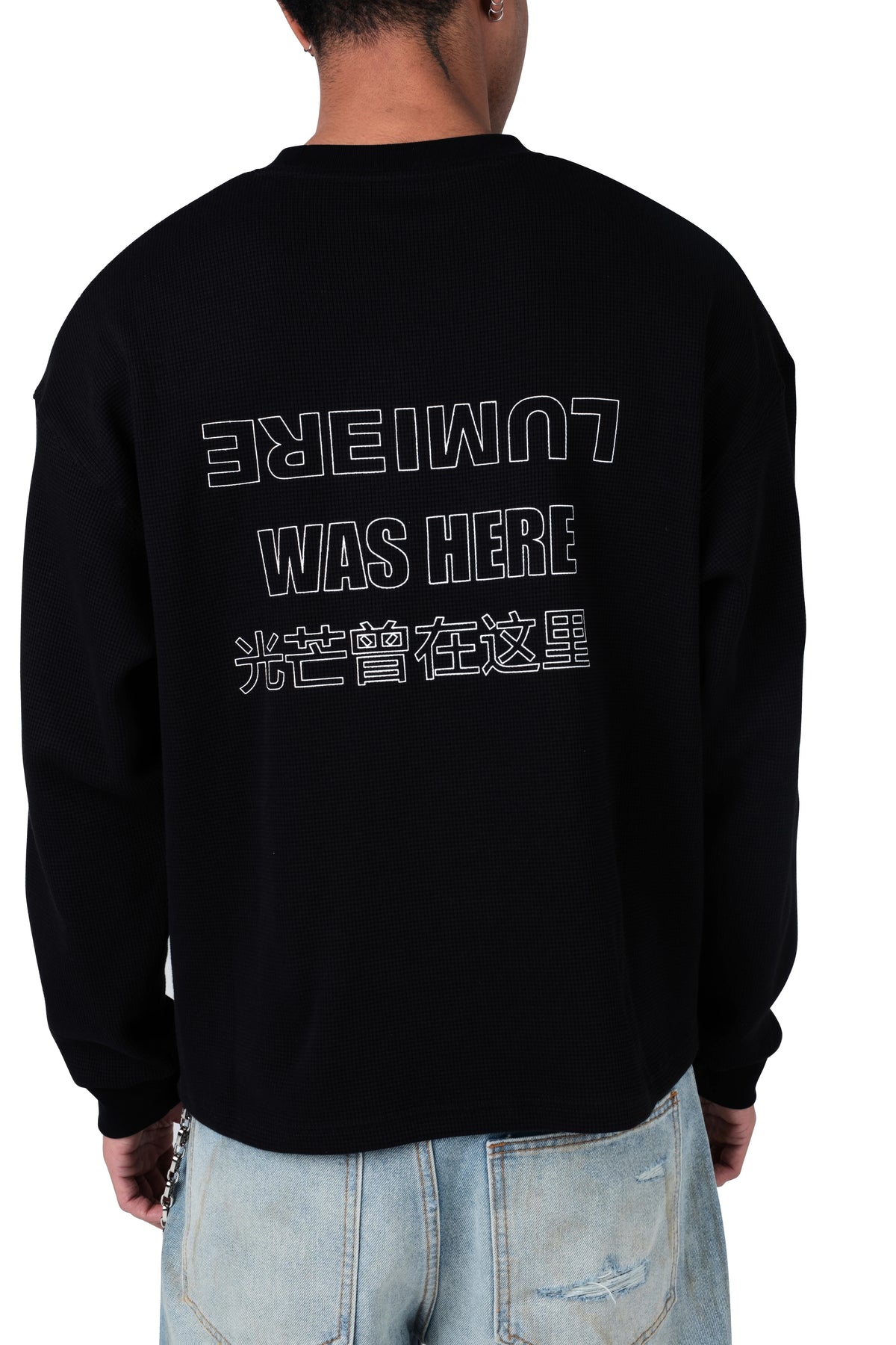Lumiere Was Here Longsleeve Waffle Black