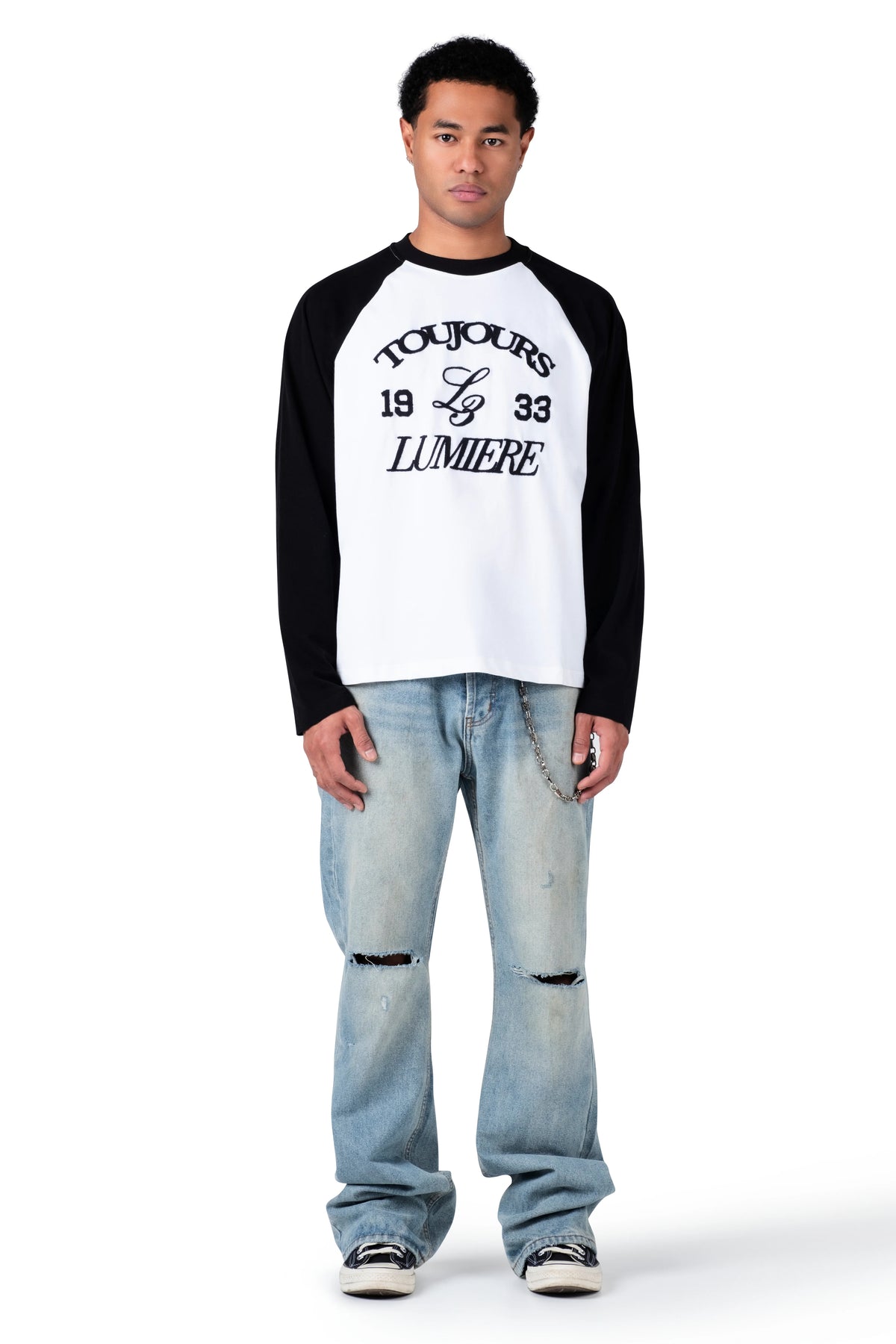 Toujours Two Tone Longsleeve Black