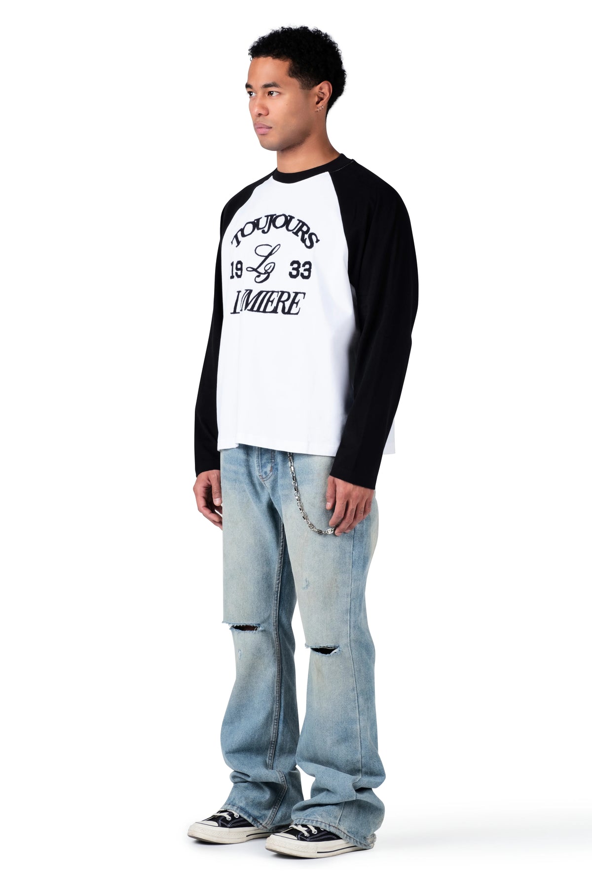 Toujours Two Tone Longsleeve Black