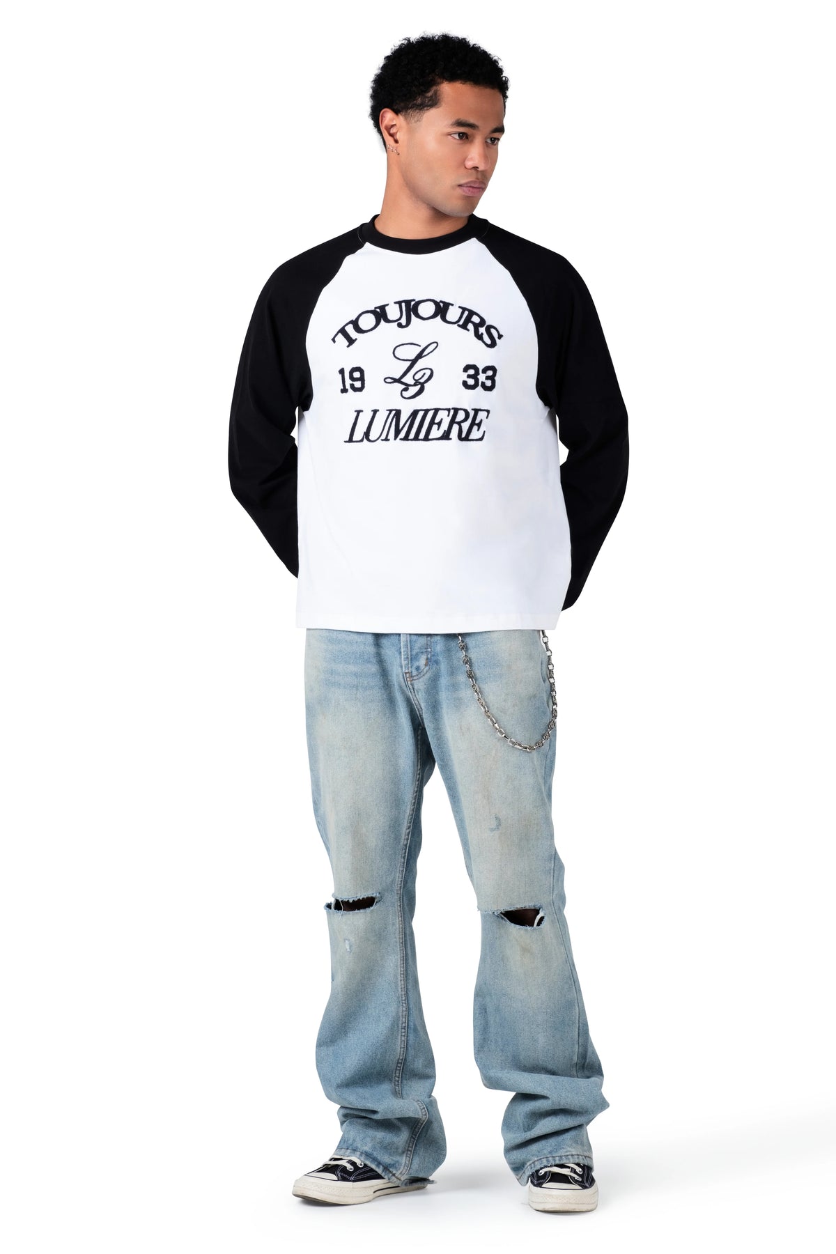 Toujours Two Tone Longsleeve Black