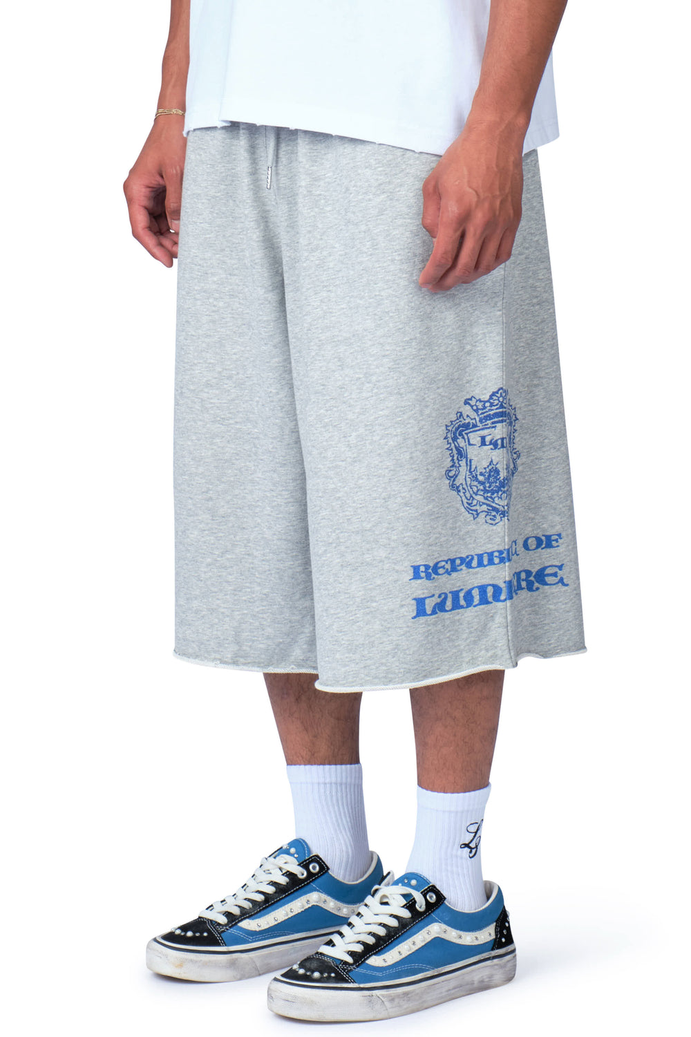 Grey Long Shorts