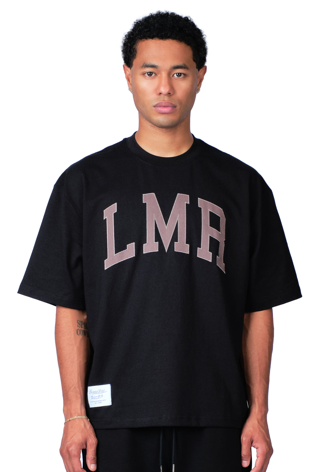 LMR College T-shirt Washed Black