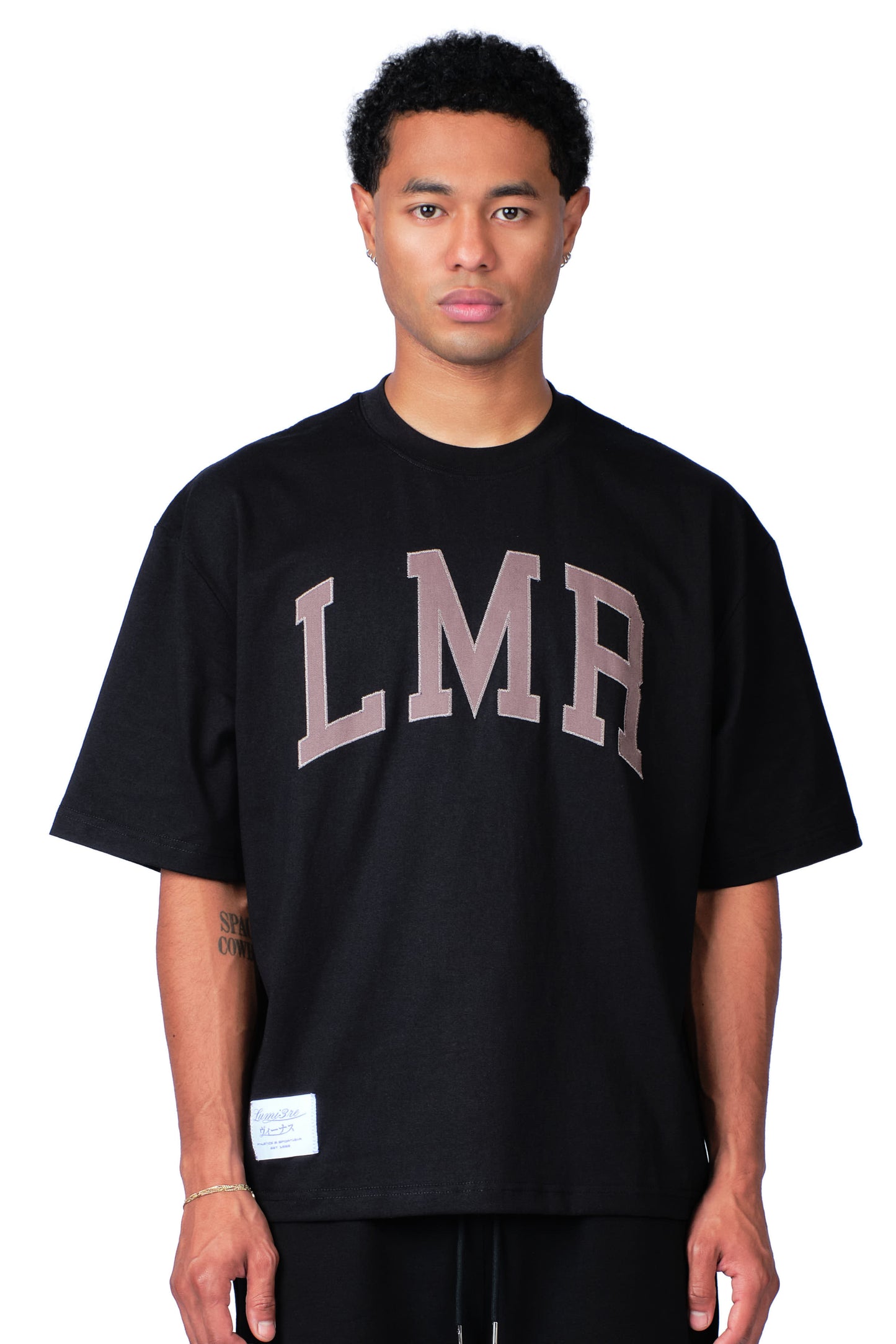LMR College T-shirt Washed Black