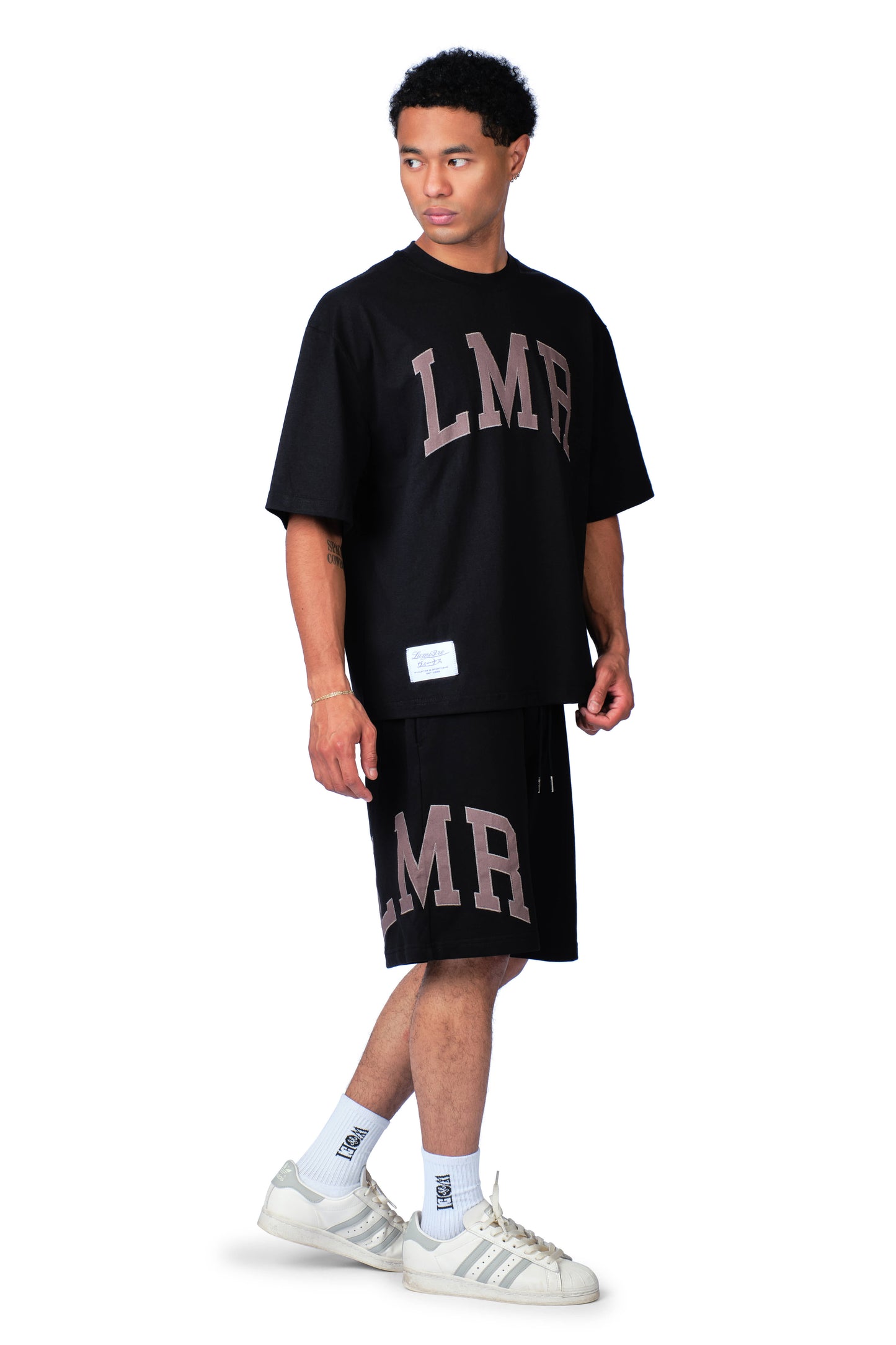 LMR College T-shirt Washed Black