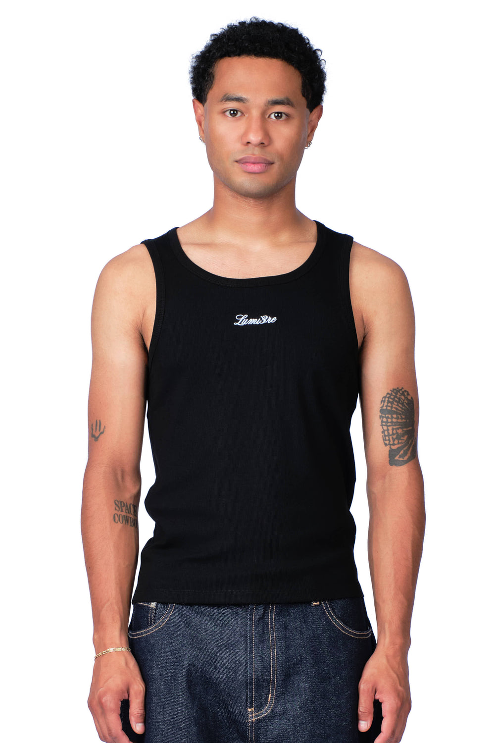 Lumi3re Embroidered Tank Top Black (m)
