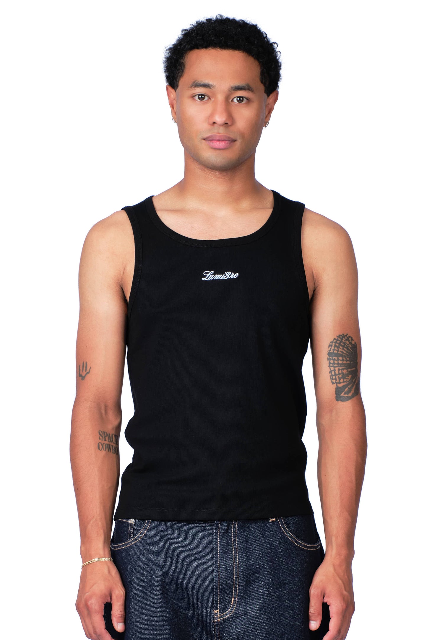 Lumi3re Embroidered Tank Top Black (m)