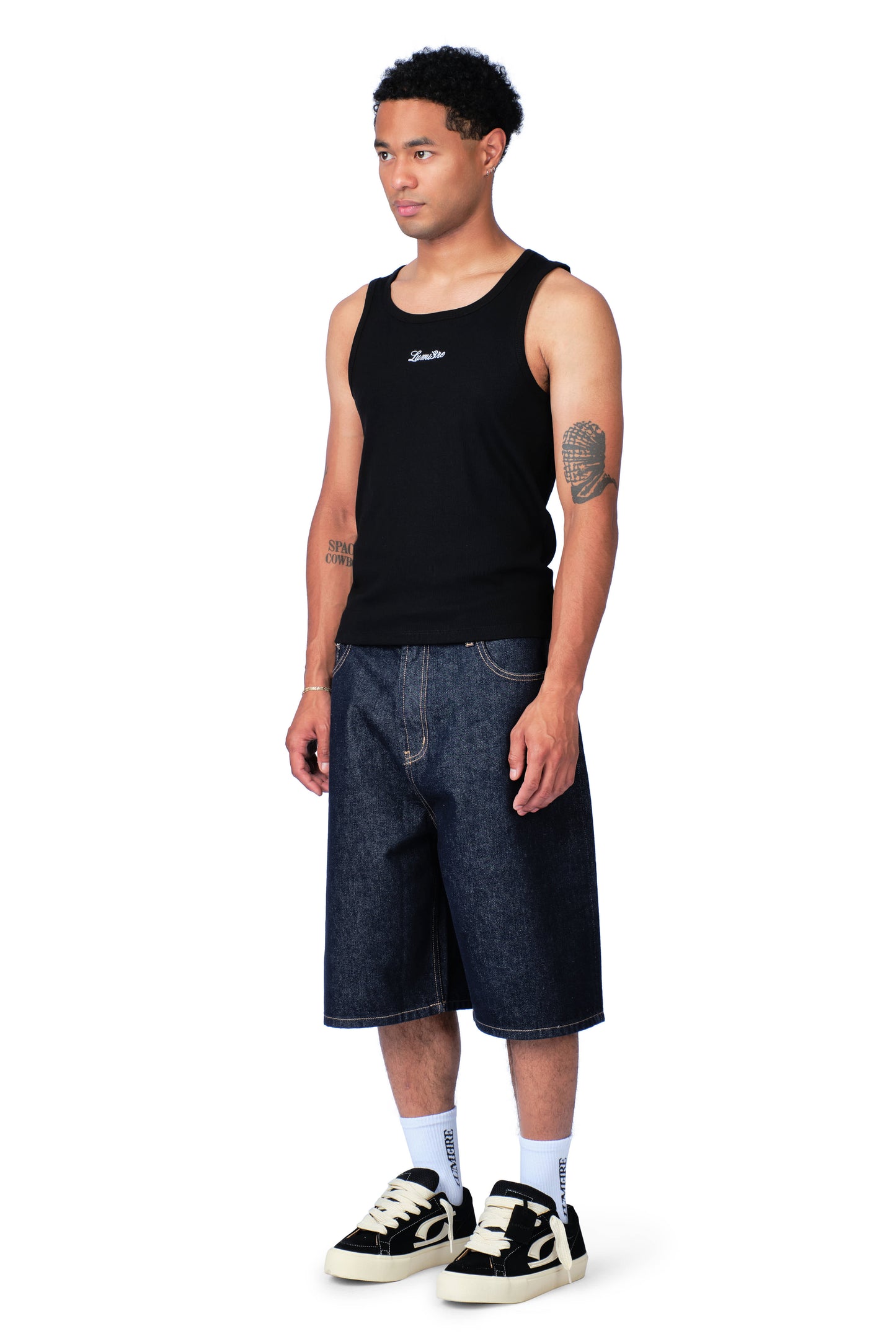 Lumi3re Embroidered Tank Top Black (m)