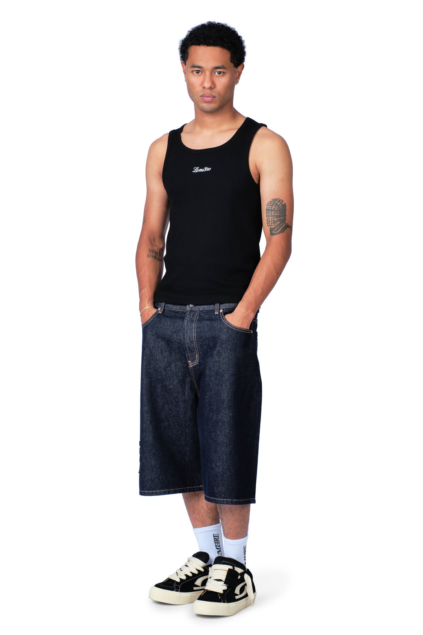Lumi3re Embroidered Tank Top Black (m)