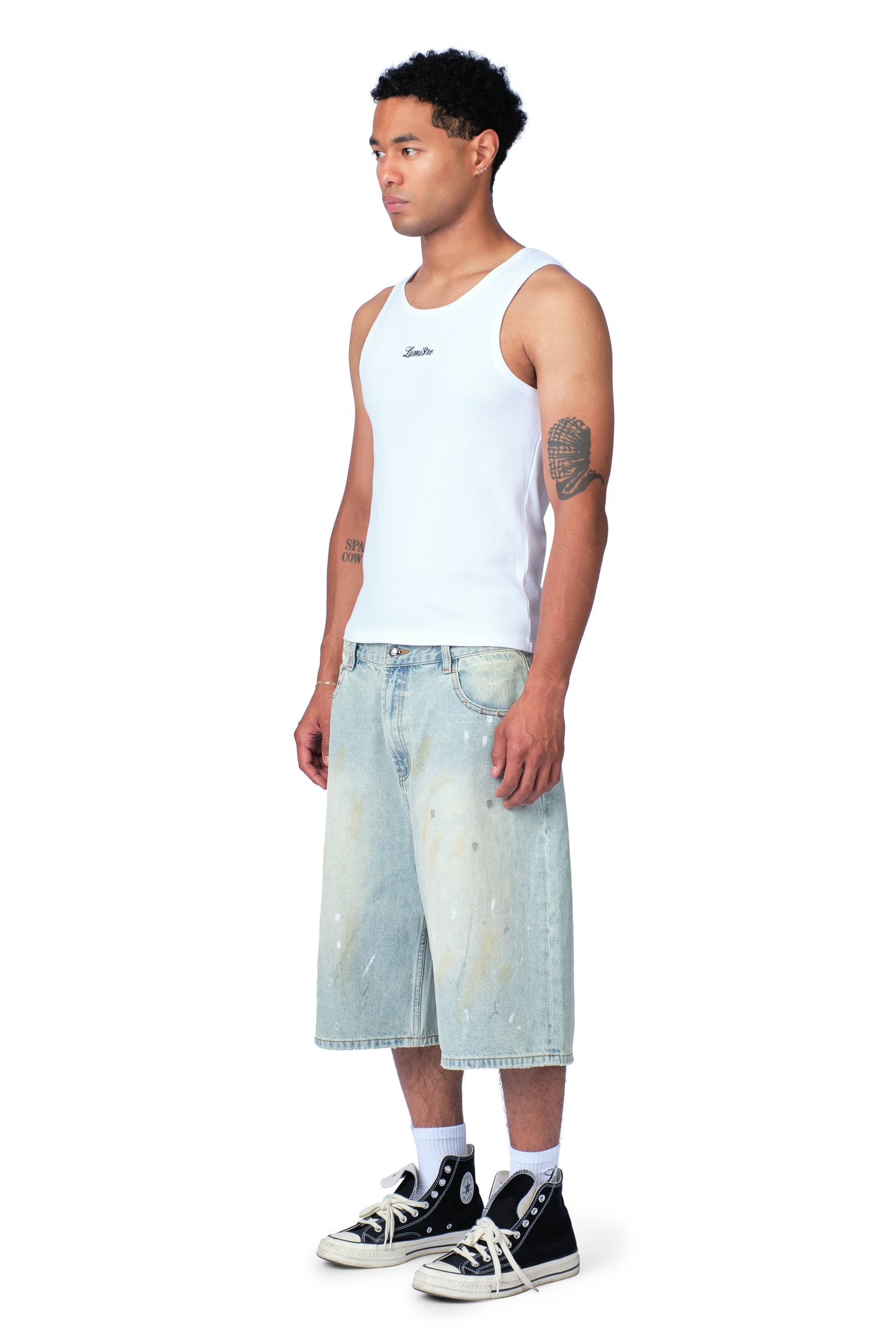 Lumi3re Embroidered Tank Top White (m)