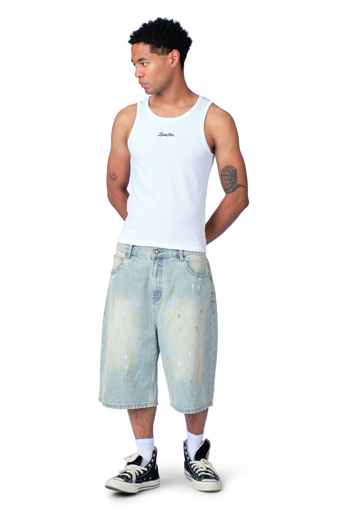 Lumi3re Embroidered Tank Top White (m)