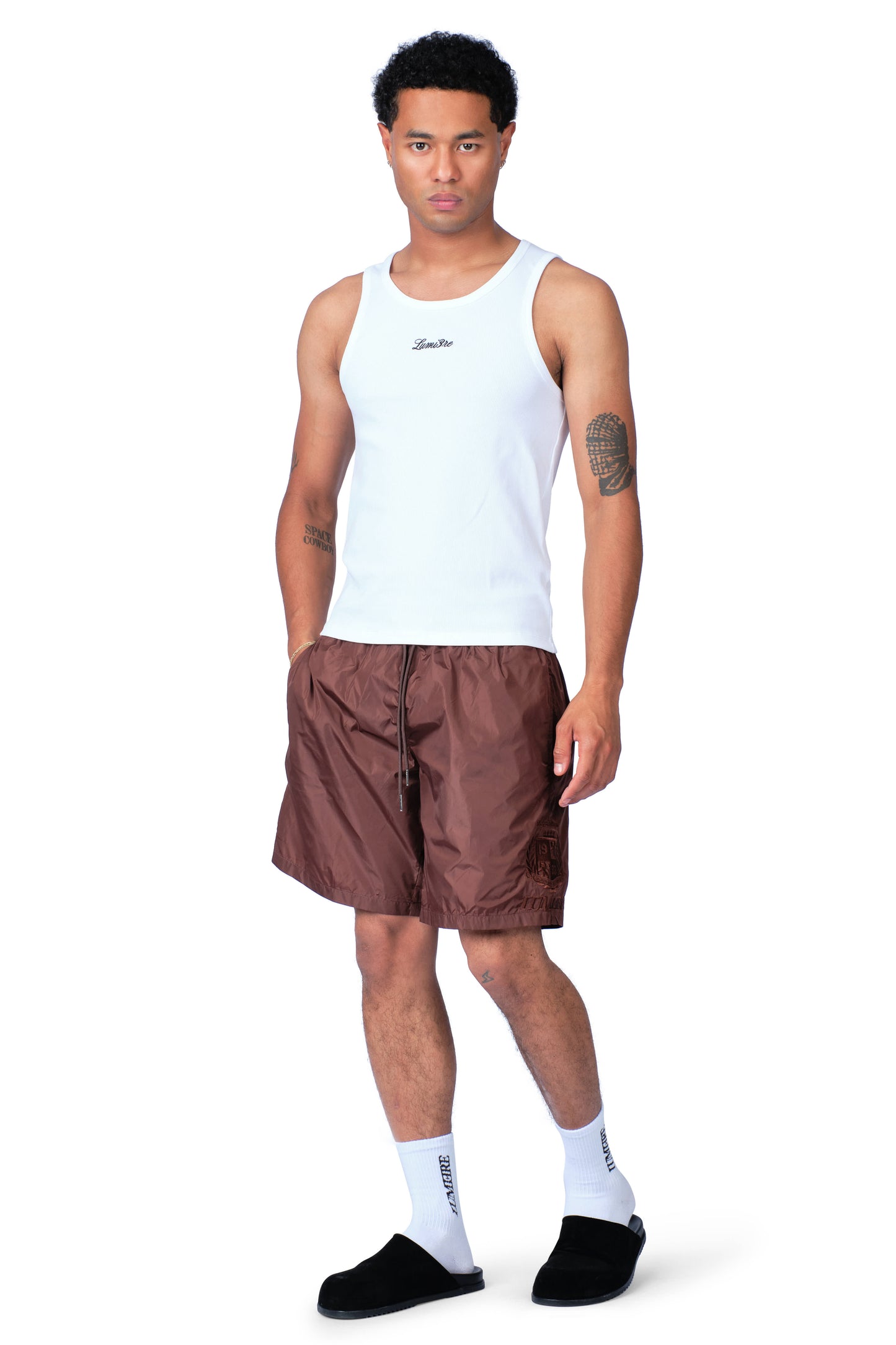 Republique Swim Shorts Brown