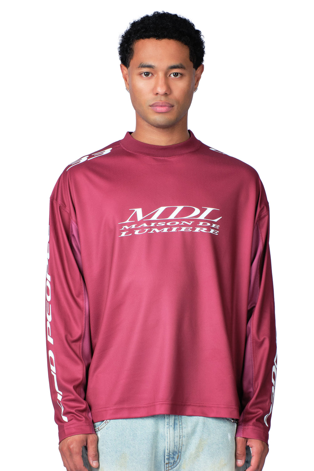 MDL Jersey Longsleeve Burgundy Pink
