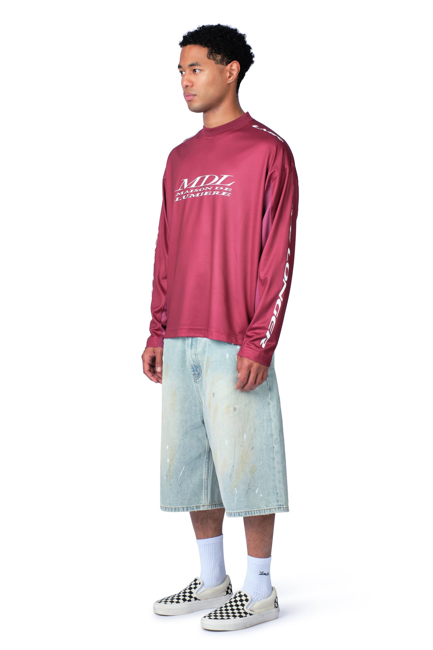 MDL Jersey Longsleeve Burgundy Pink
