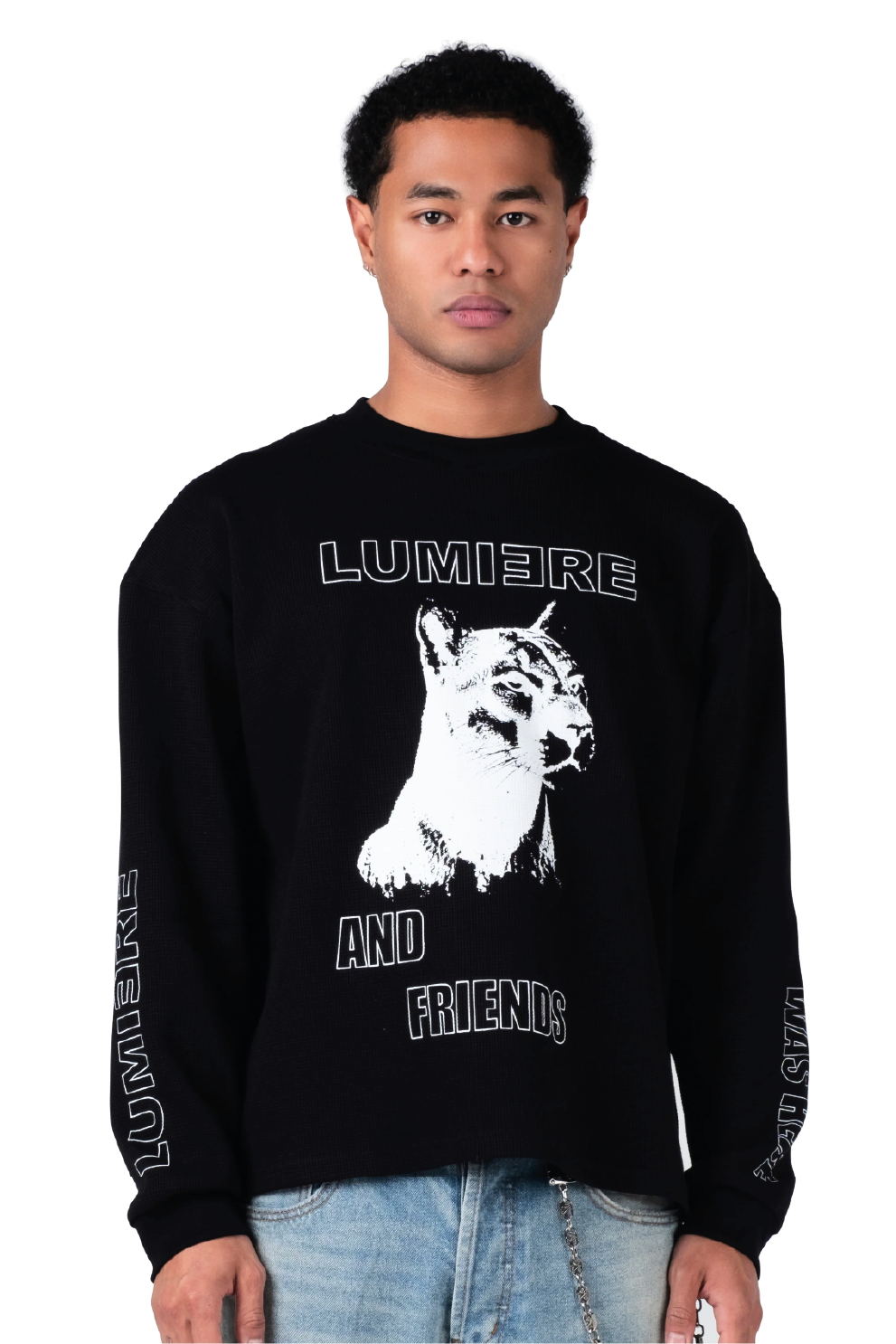 Lumiere Was Here Longsleeve Waffle Black