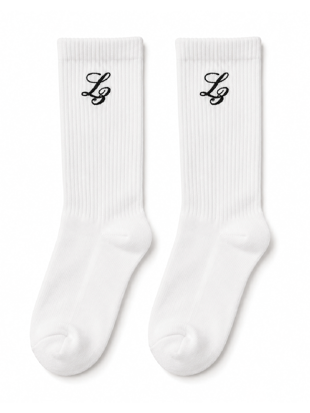 L3 Logo Socks White