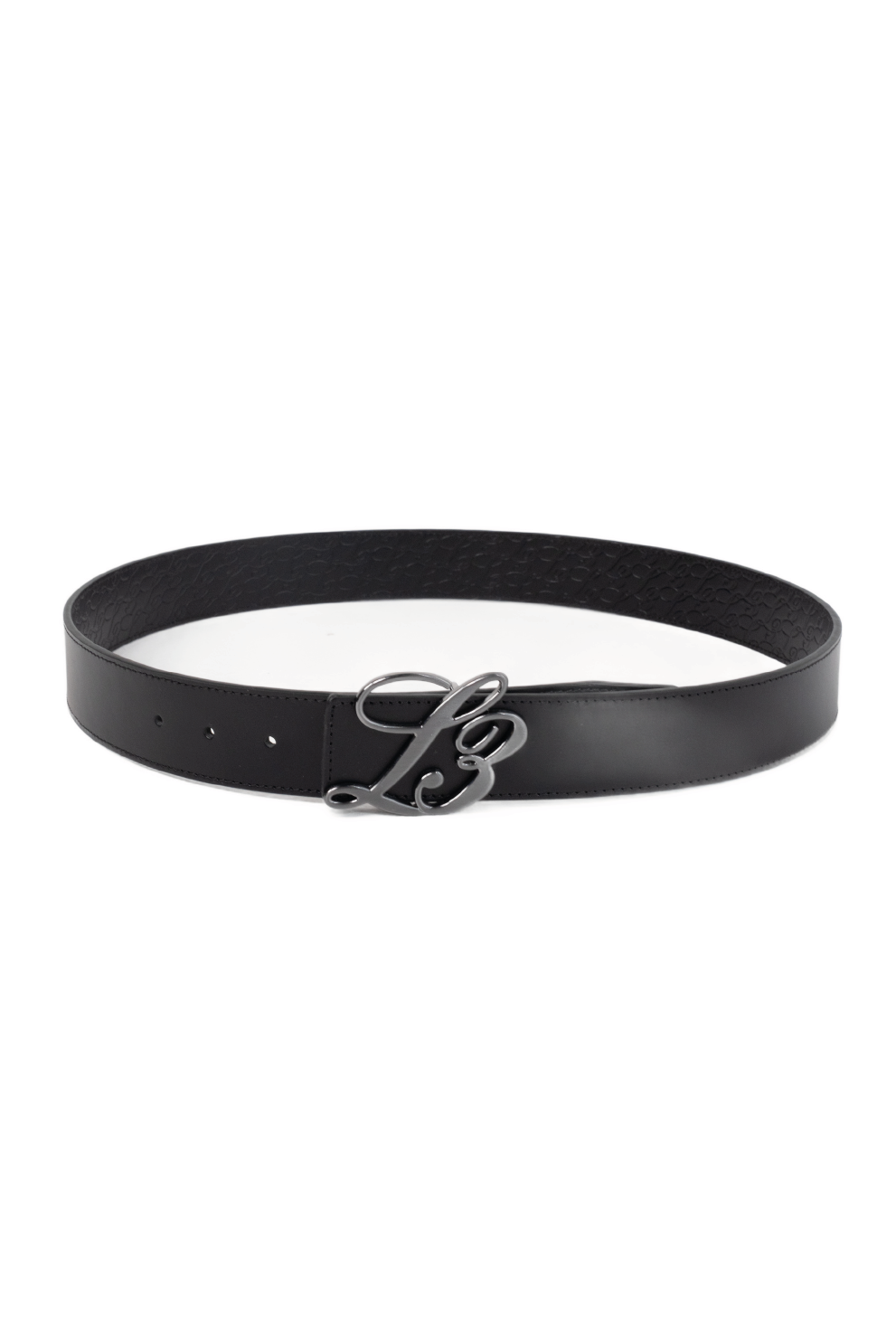 L3 Monogram Reversible Belt Black
