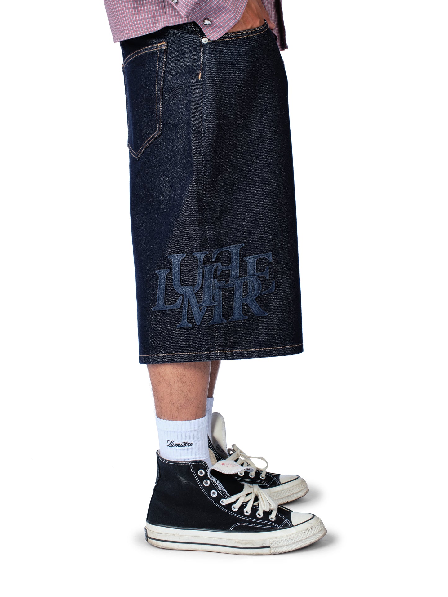 Raw Denim Patch Jorts