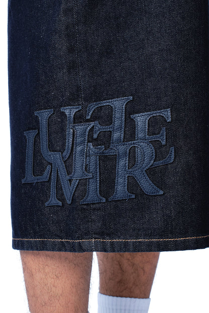 Raw Denim Patch Jorts