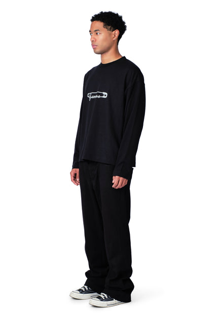 Safety Pin Longsleeve Black
