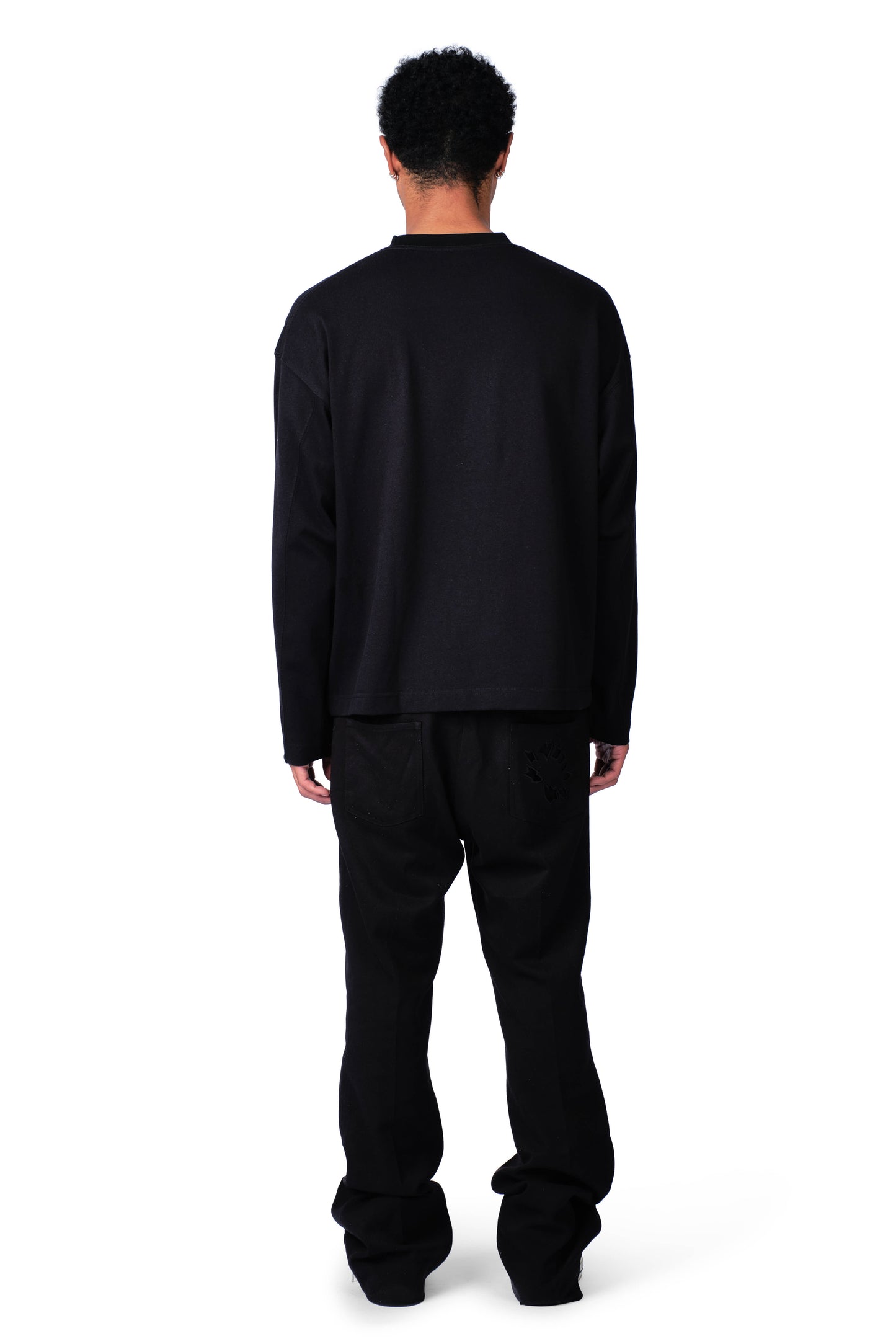 Safety Pin Longsleeve Black
