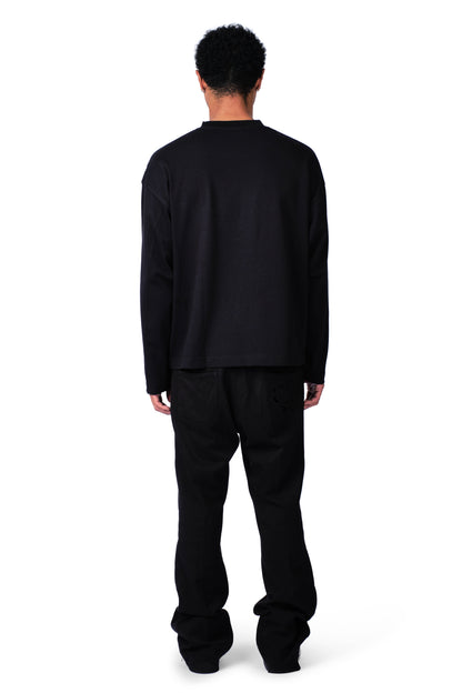Safety Pin Longsleeve Black