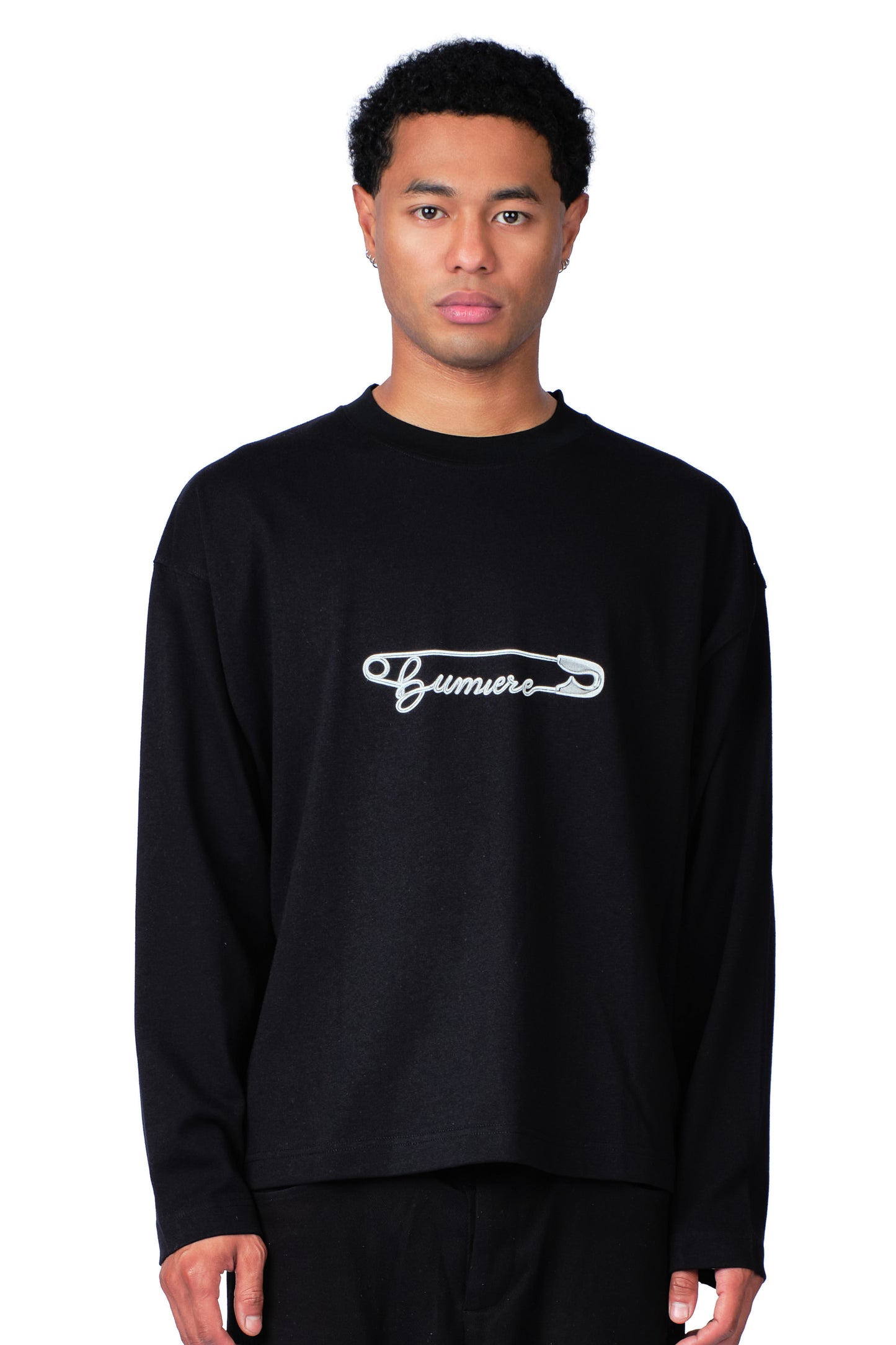 Safety Pin Longsleeve Black