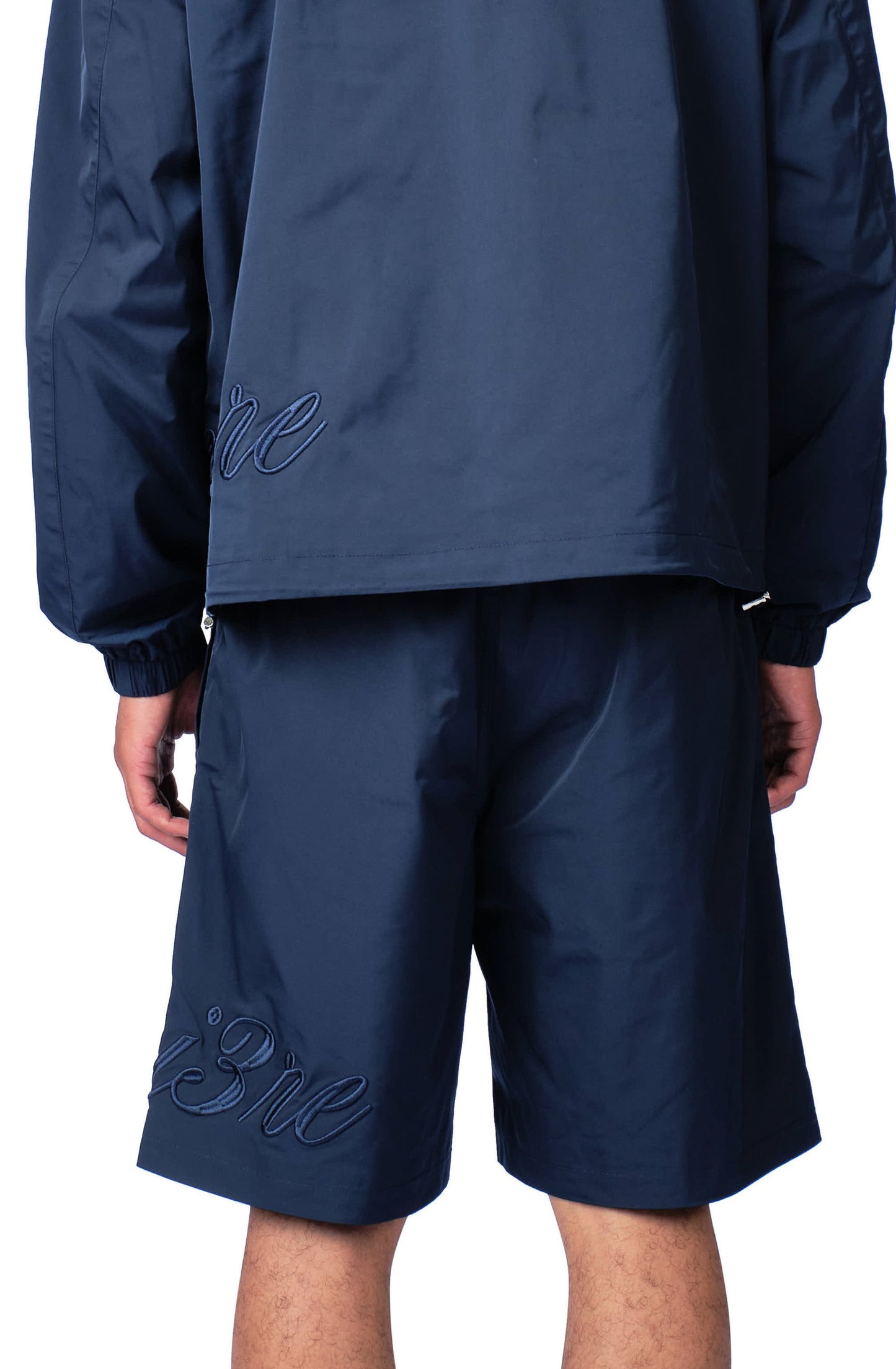 Side Logo Nylon Short Navy Blue
