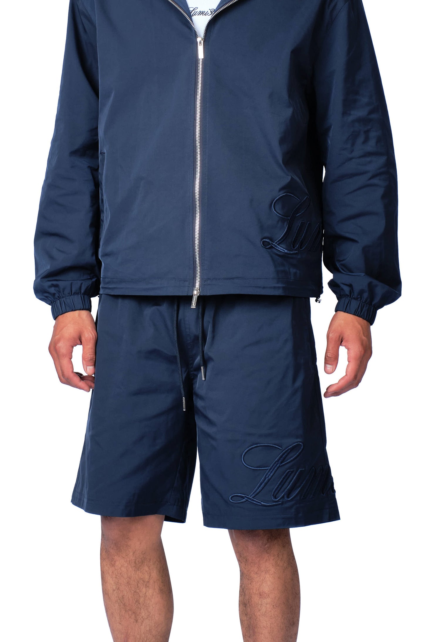 Side Logo Nylon Short Navy Blue