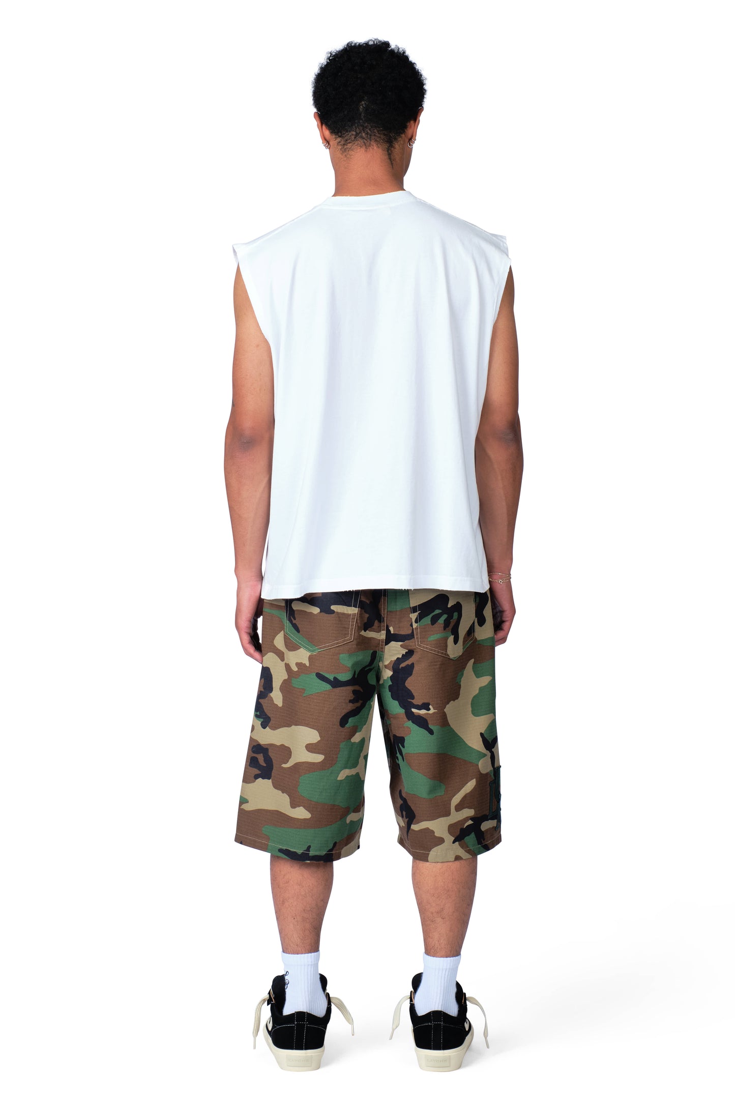 Sleeveless Start Shirt White