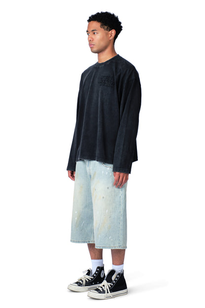 The Patch Longsleeve Washed Black