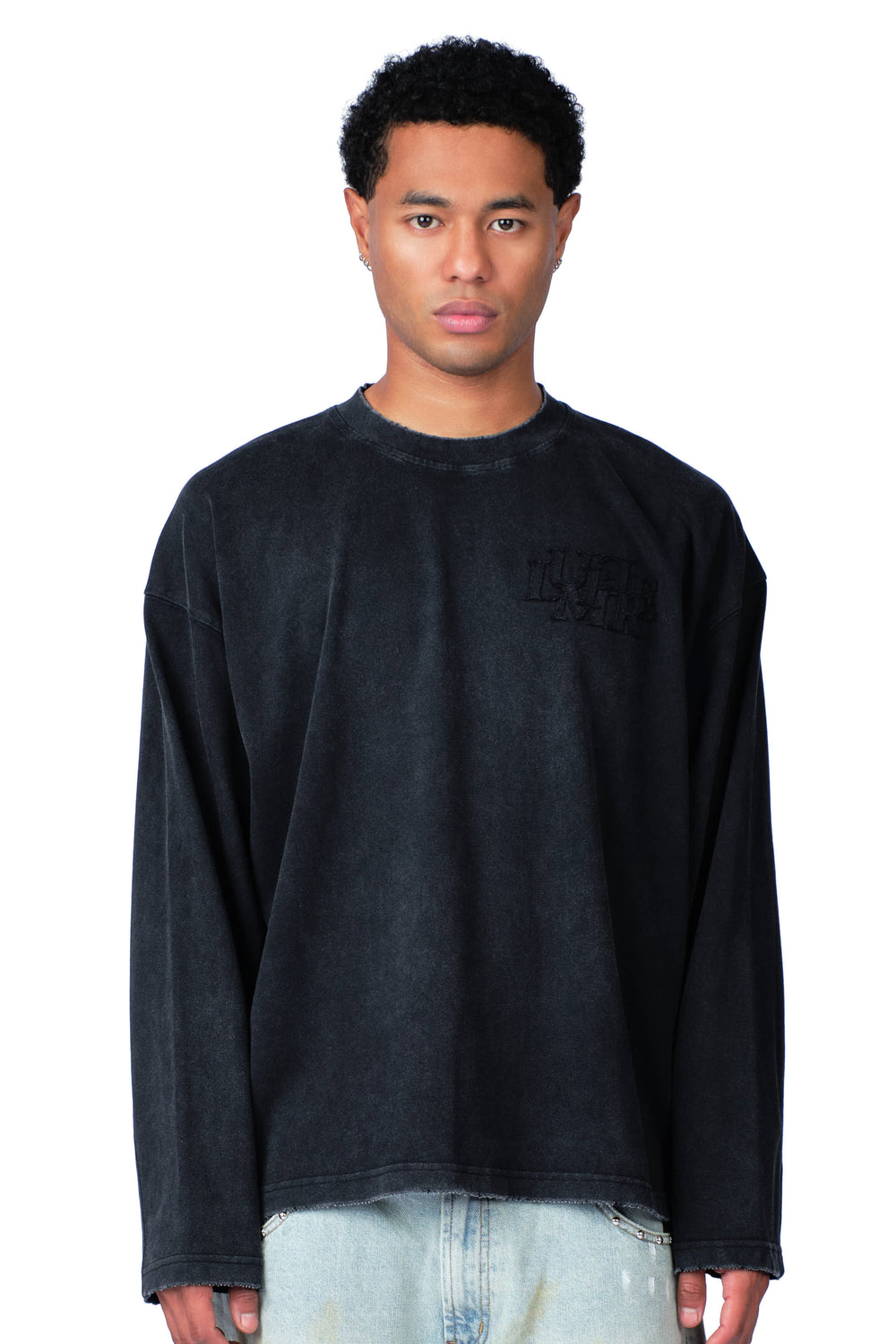 The Patch Longsleeve Washed Black