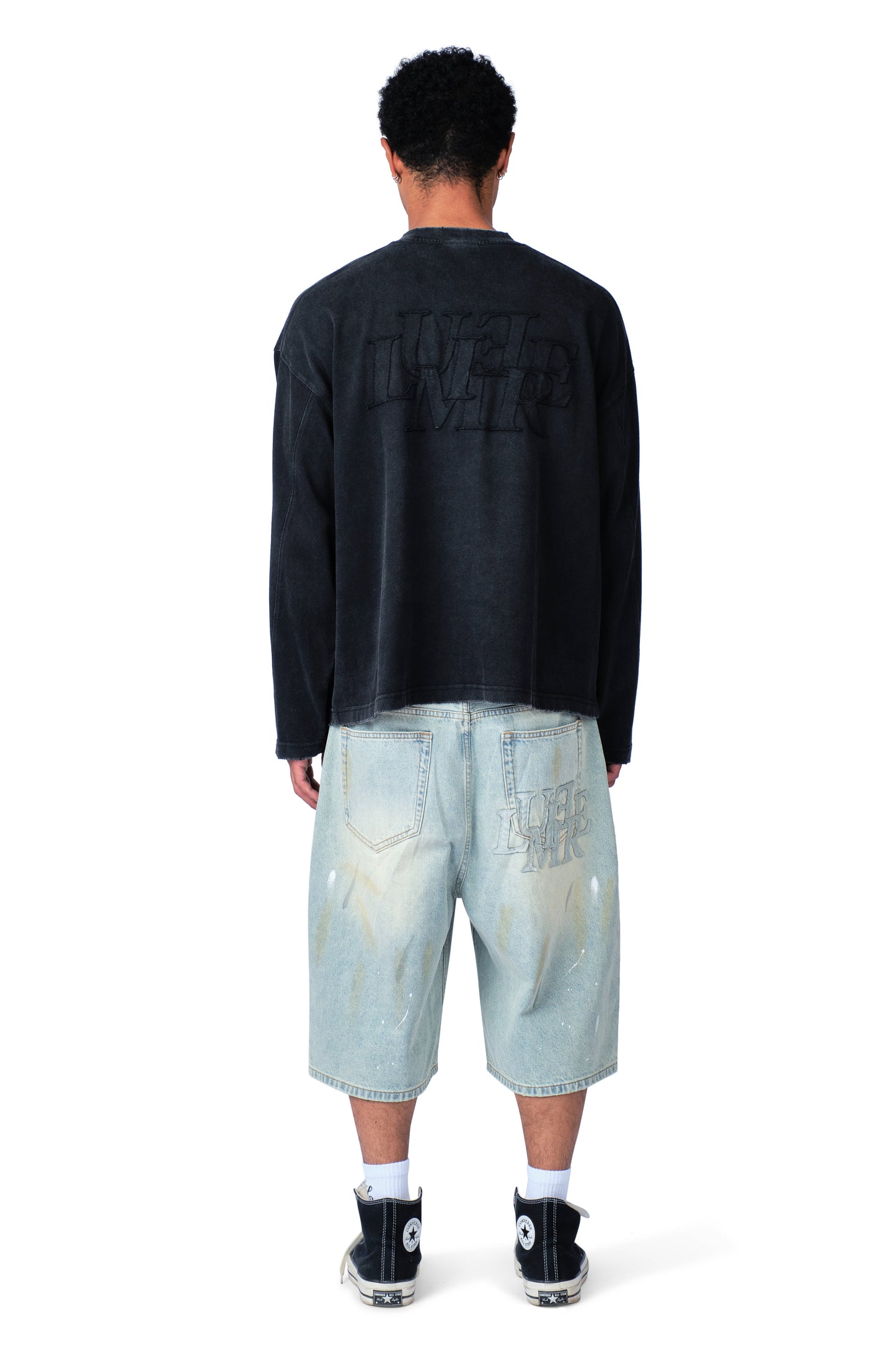 The Patch Longsleeve Washed Black
