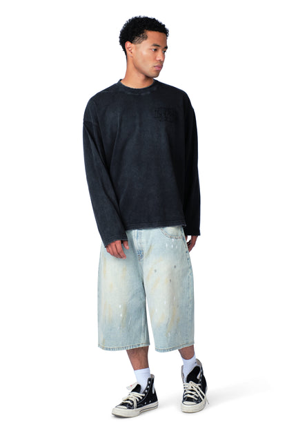 The Patch Longsleeve Washed Black