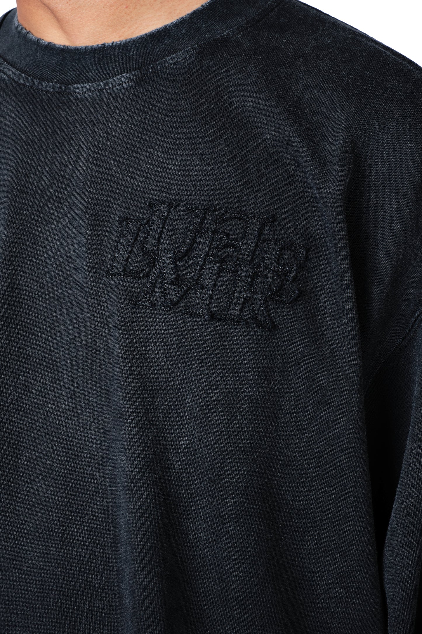 The Patch Longsleeve Washed Black