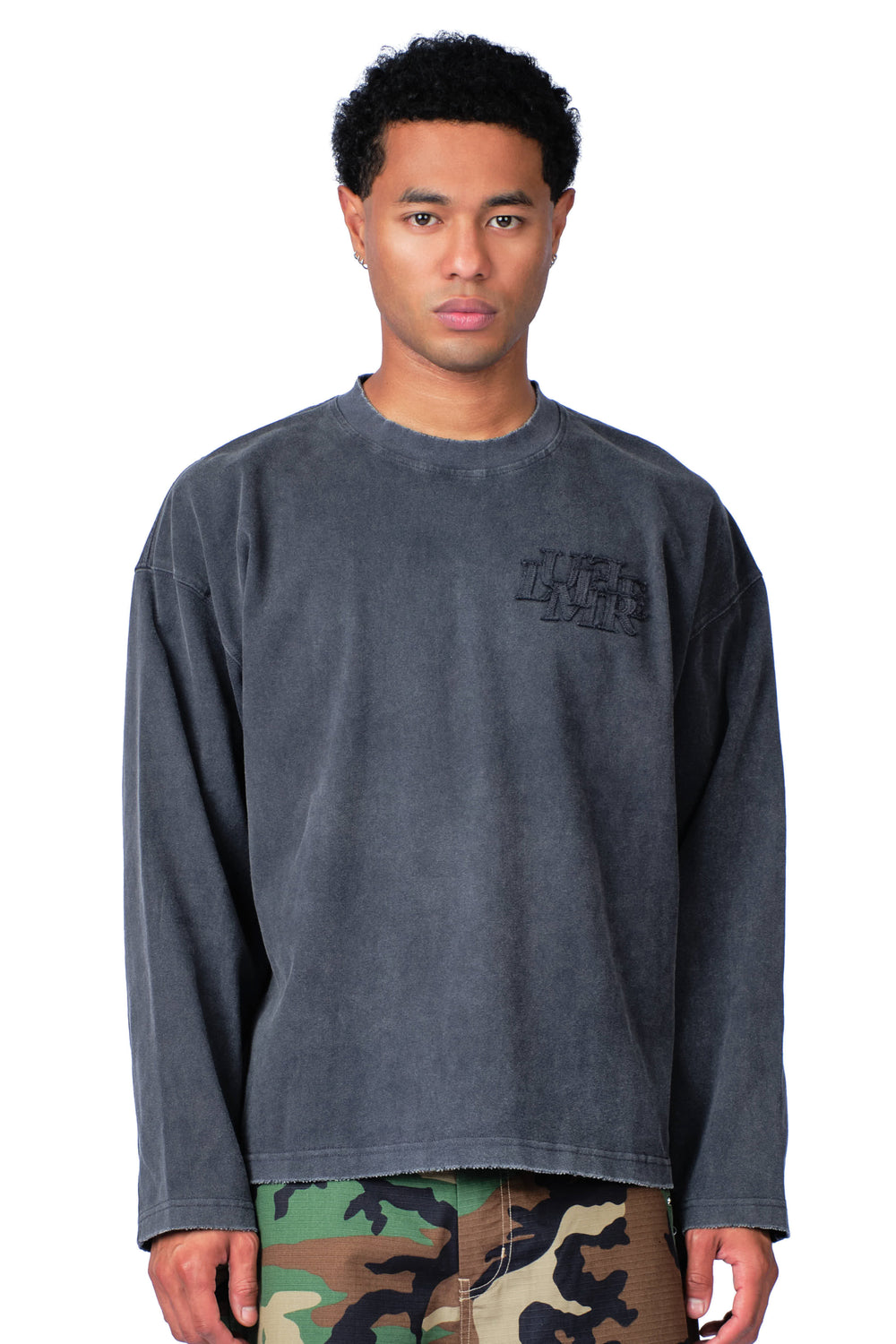 The Patch Longsleeve Washed Grey