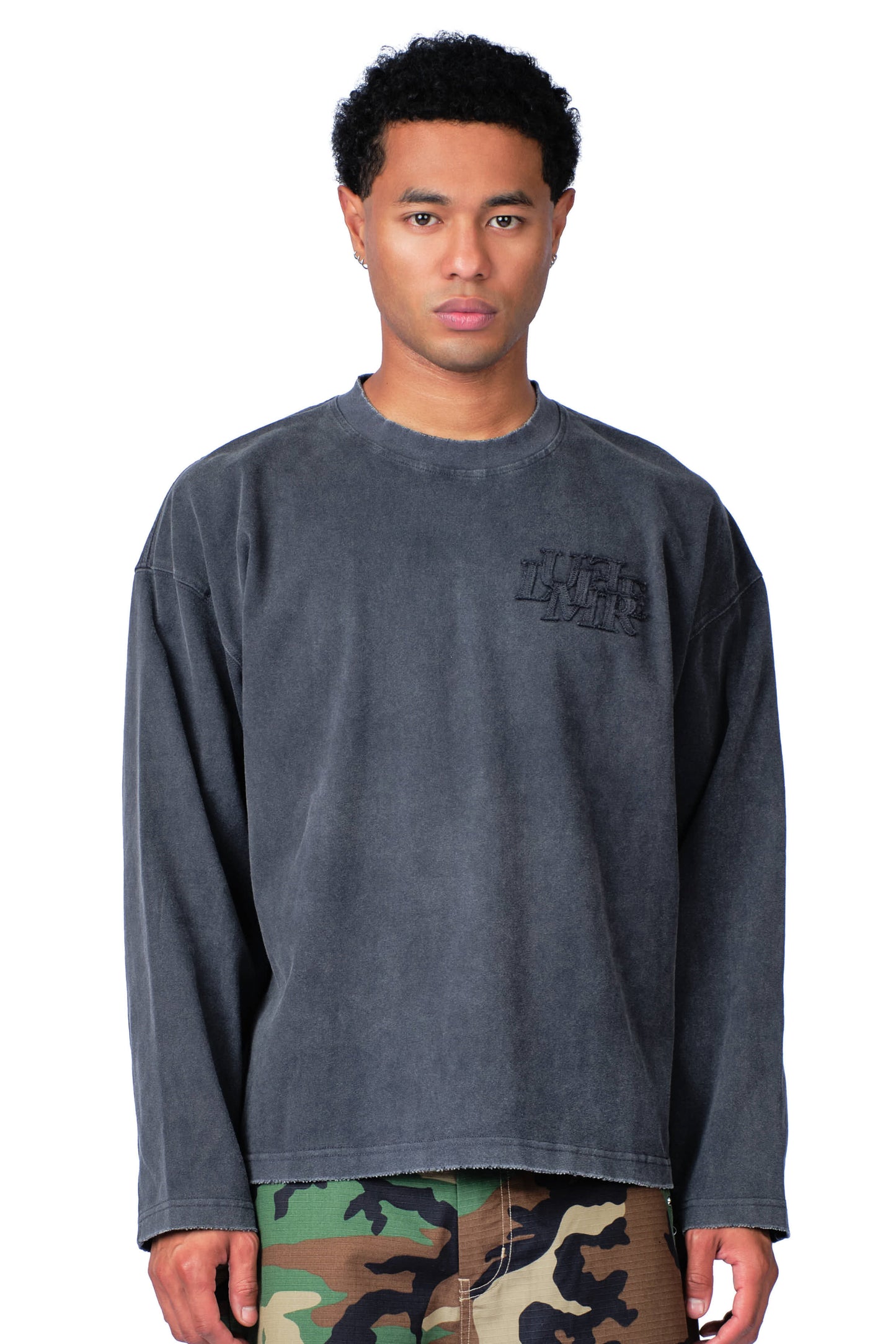 The Patch Longsleeve Washed Grey