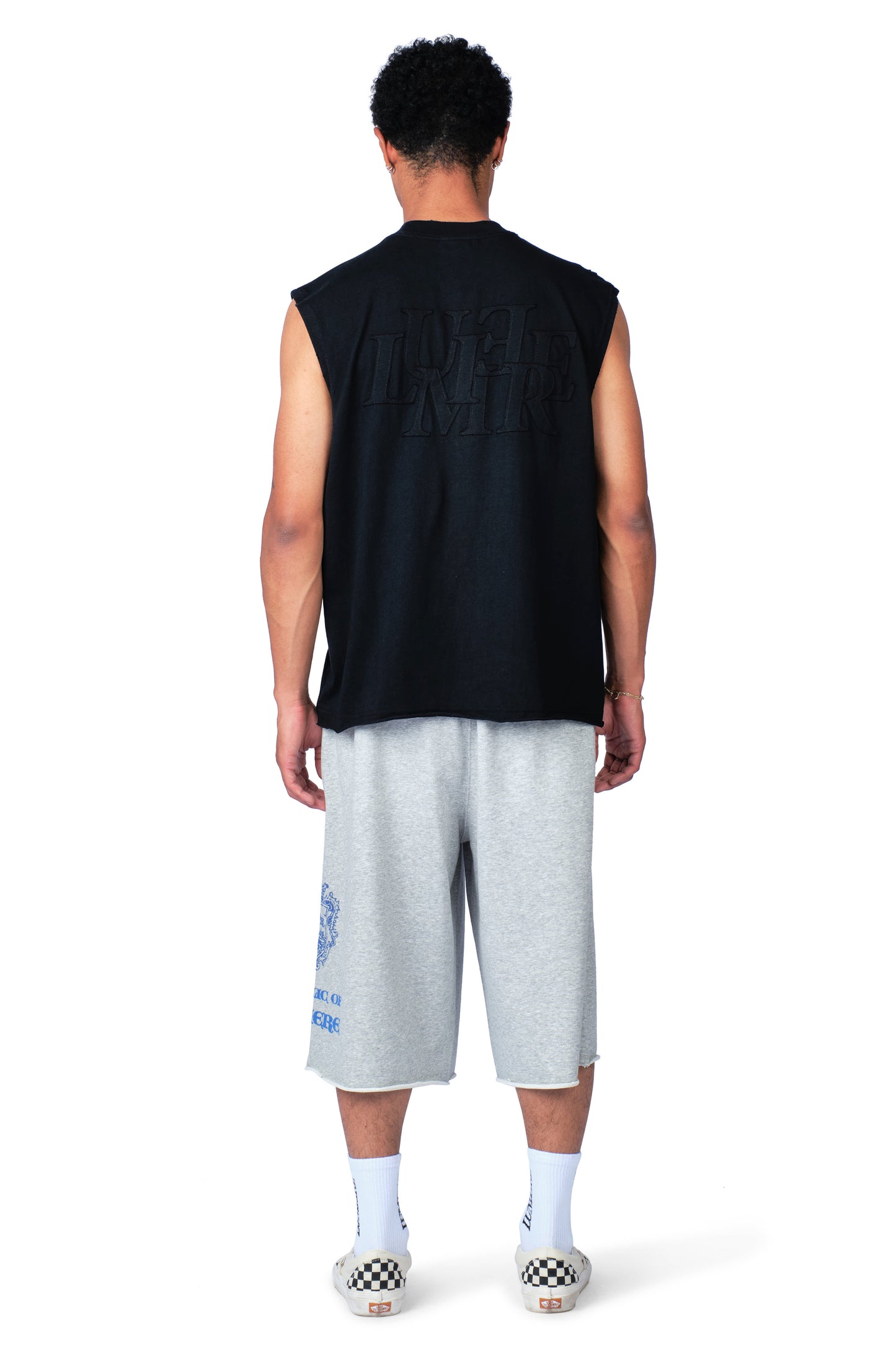 The Patch Sleeveless Shirt Washed Black