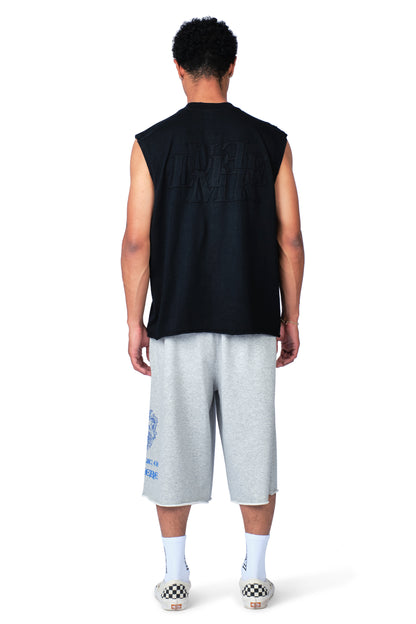 The Patch Sleeveless Shirt Washed Black